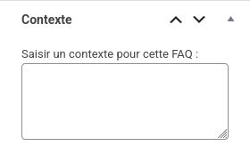 FAQtastic : ajouter une faq - ajout contextes