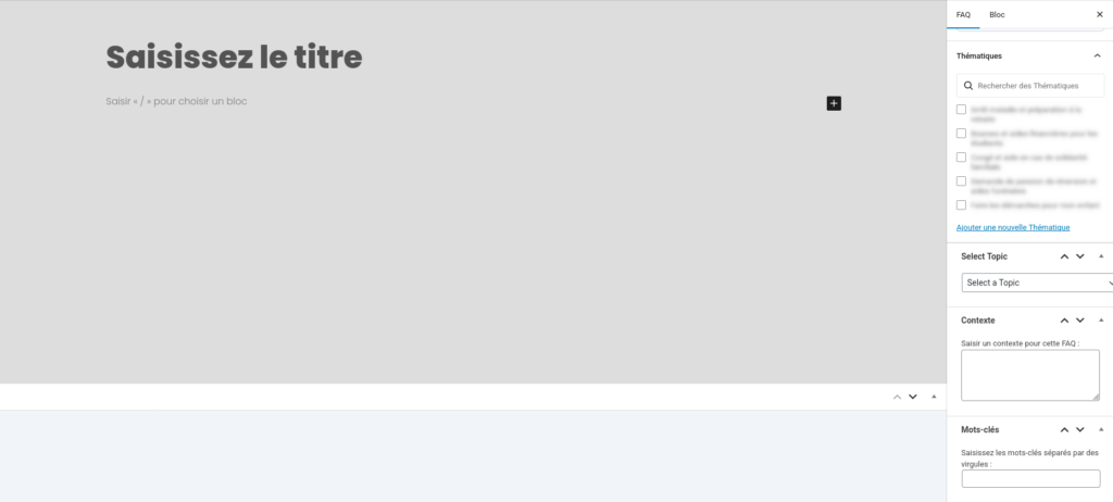 FAQtastic : ajouter une faq