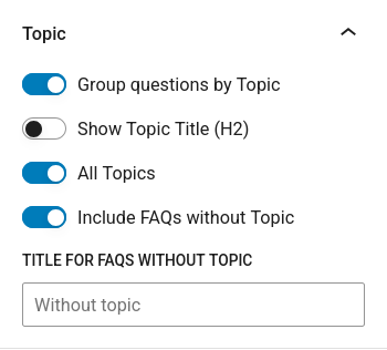 FAQtastic : gestion affichage des topics