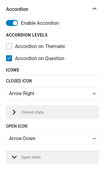 FAQtastic : gestion affichage des accordéons