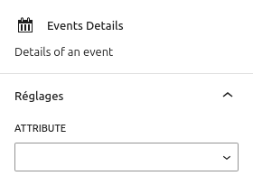 EventPost : bloc Event Details réglages